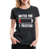 Mutter von 3 Töchtern Batterie Leer Lustiges Mama Premium T-Shirt - Schwarz