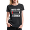 Mutter von 3 Söhnen Batterie Leer Lustiges Mama Premium T-Shirt - Schwarz