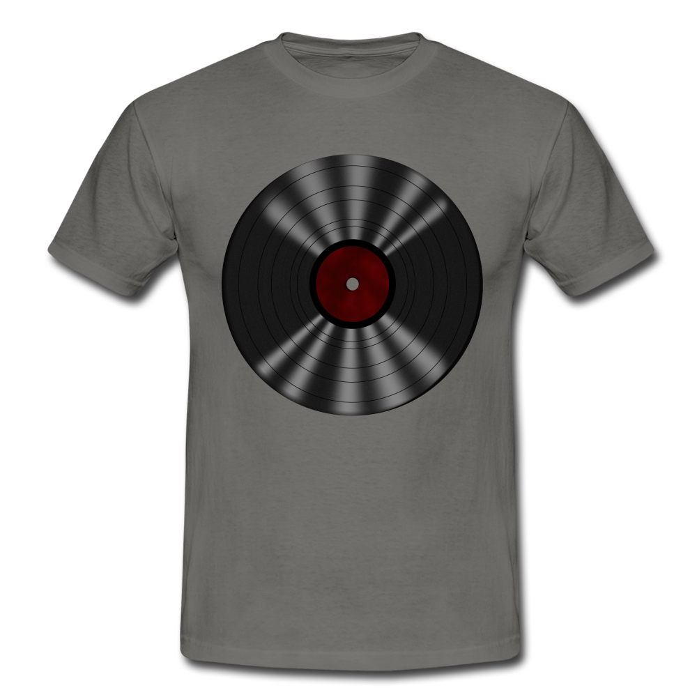 Vintage Schallplatte Retro Vinyl T-Shirt - Graphit