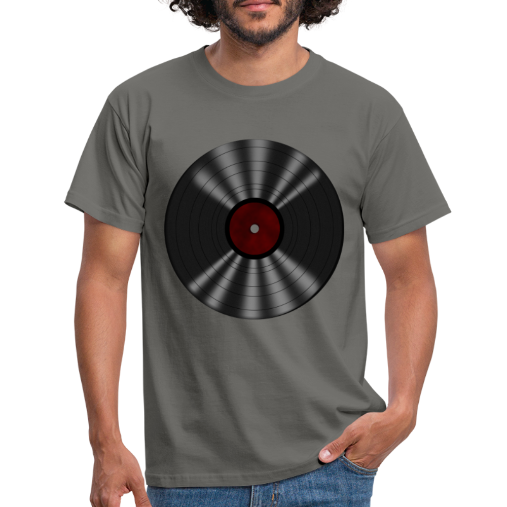 Vintage Schallplatte Retro Vinyl T-Shirt - Graphit