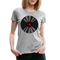 Vintage Schallplatte Retro Vinyl Frauen Premium T-Shirt - Grau meliert