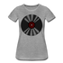 Vintage Schallplatte Retro Vinyl Frauen Premium T-Shirt - Grau meliert