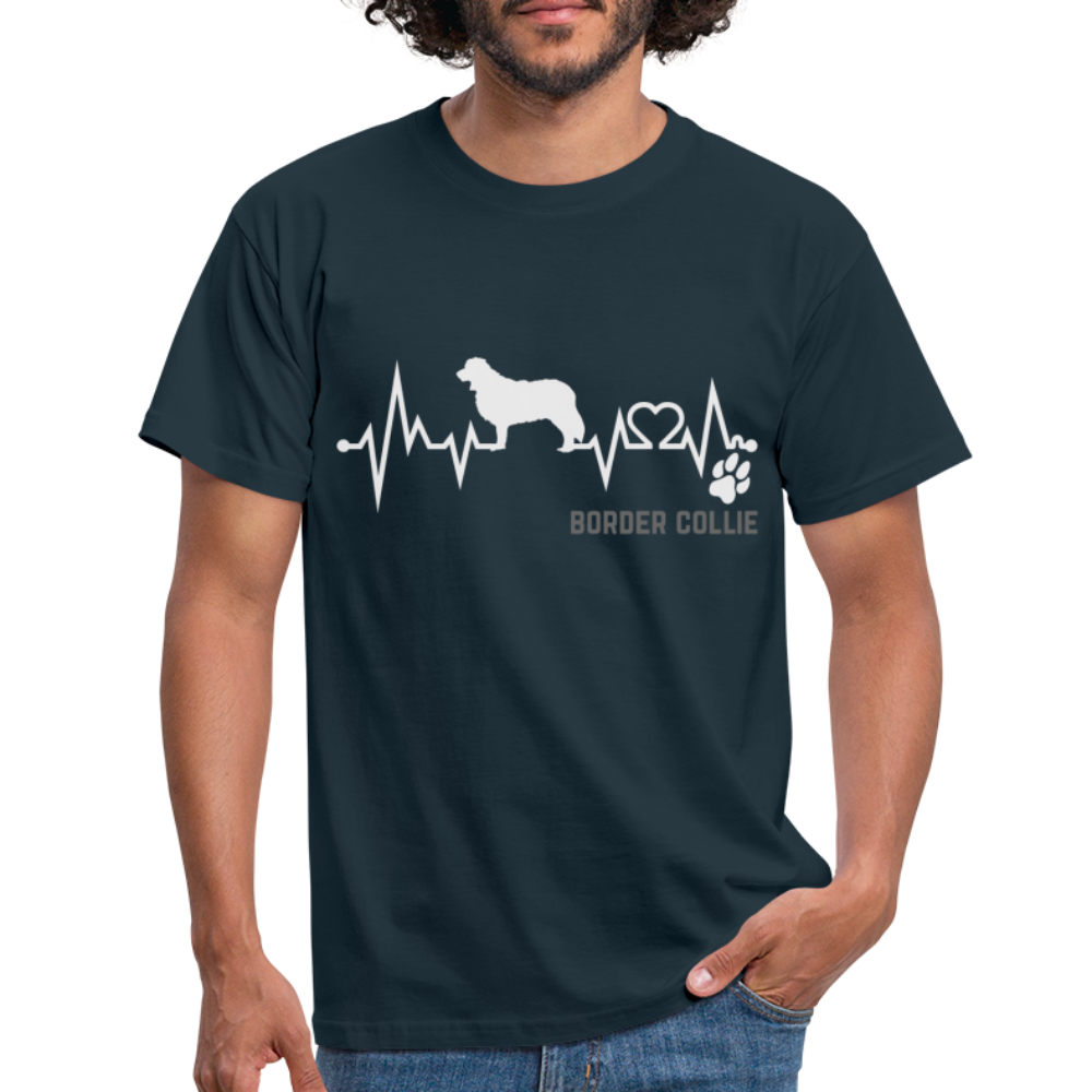 Hundeliebhaber Border Collie T-Shirt - Navy