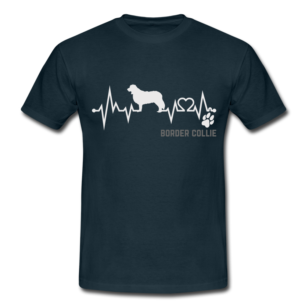 Hundeliebhaber Border Collie T-Shirt - Navy