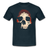 Totenkopf Verwaschen T-Shirt - Navy