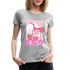 Japanisch Retro Erdbeermilch Strawberry Milk Frauen Premium T-Shirt - Grau meliert