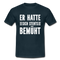 Arbeitszeugnis er hatte sich stehts bemüht Sarkastisches Geschenk T-Shirt - Navy