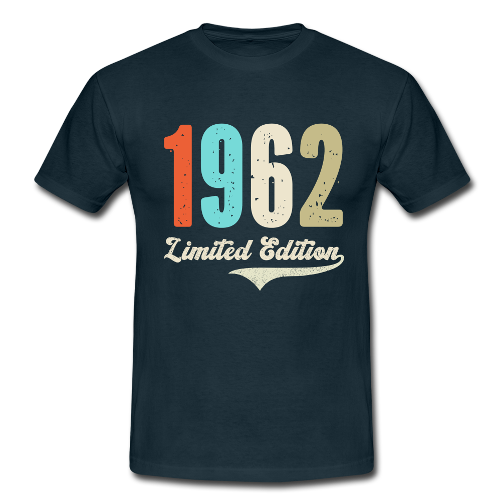 60. Geburtstag Geschenk T-Shirt Geboren 1962 Limited Edition - Navy