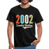 20. Geburtstag Geschenk T-Shirt Geboren 2002 Limited Edition - Schwarz