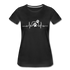 EKG Hundefreunde Hundeliebe Herzschlag Frauen Premium T-Shirt - Schwarz