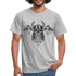 Wikinger Totenkopf Axt Viking T-Shirt - Grau meliert