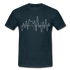 DJ Equalizer Linien Musik Technik T-Shirt - Navy