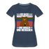 Ich hasse Morgenmenschen und Morgen und Menschen Frauen Premium T-Shirt - Navy