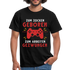 Gamer zum Zocken geboren zur Arbeit gezwungen Gaming T-Shirt - Schwarz