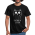 Katze Mittelfinger erkenne die Zeichen Männer T-Shirt - Schwarz