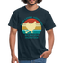 Ich Liebe Hühner die kacken Frühstück Lustiges T-Shirt - Navy