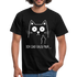 Katze Mittelfinger Ich sag dazu nur...  Lustiges Ironisches T-Shirt - Schwarz