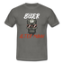 Böser alter Mann Totenkopf mit Sonnenbrille Lustiges T-Shirt - Graphit