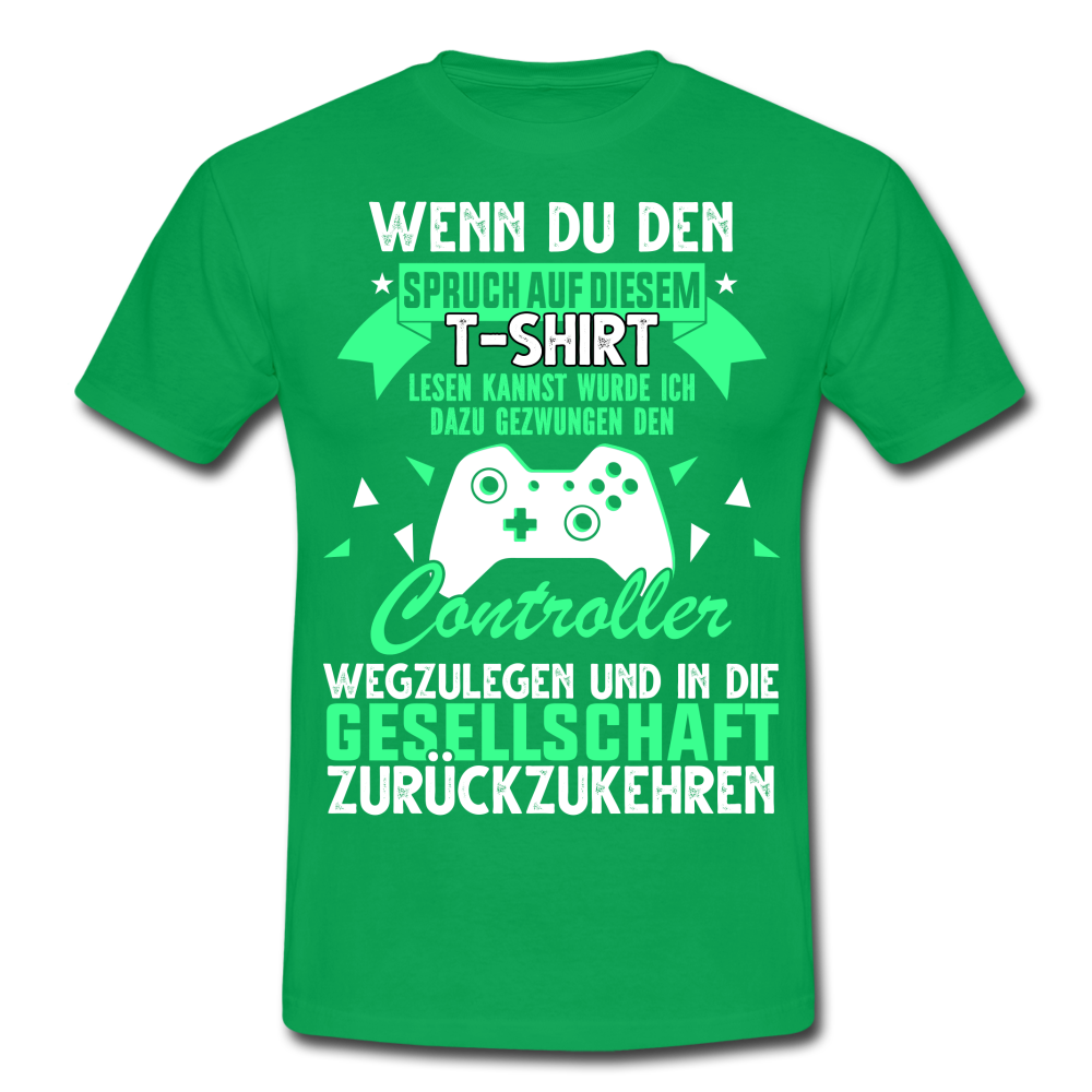 Gamer Gaming Zocken - Wenn Du Den Spruch lesen kannst T-Shirt - Kelly Green
