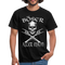 Totenkopf Böser alter Mann Lustiges T-Shirt - Schwarz