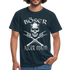 Totenkopf Böser alter Mann Lustiges T-Shirt - Navy