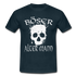 Totenkopf Böser alter Mann Lustiges T-Shirt - Navy