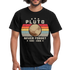 Astronomie Pluto Never Forget T-Shirt - Schwarz