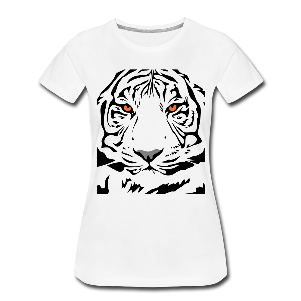 Majestätischer Tiger Premium T-Shirt - Weiß