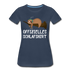 Offizielle Schlafshirt Faultier Schlafanzug Lustiges Frauen Premium T-Shirt - Navy