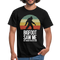 Bigfoot sah mich doch keiner glaubte ihm Lustiges T-Shirt - Schwarz