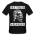 Wikinger Viking Totenkopf See You in Valhalla T-Shirt - Schwarz