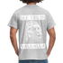 Wikinger Viking Totenkopf See You in Valhalla T-Shirt - Grau meliert