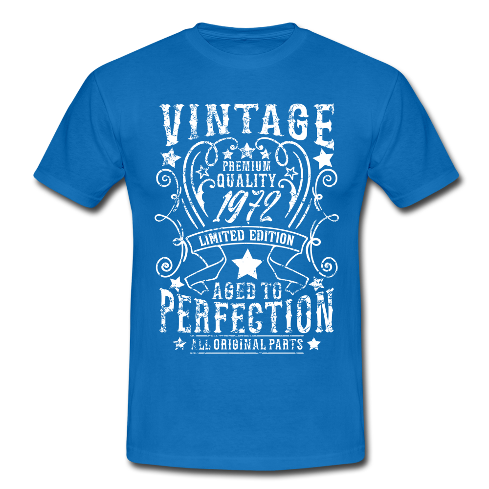 50. Geburtstag Vintage Style Geboren 1972 Männer Geschenk T-Shirt - royal blue