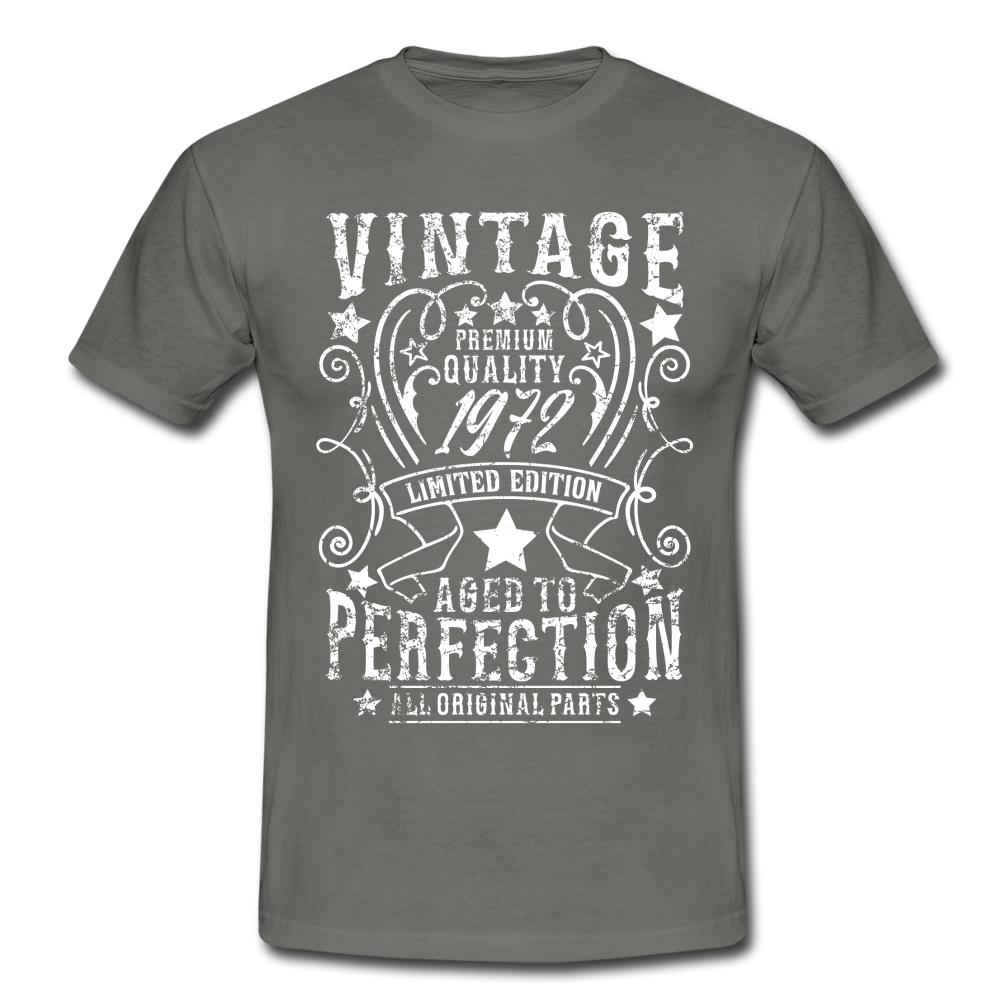 50. Geburtstag Vintage Style Geboren 1972 Männer Geschenk T-Shirt - graphite grey