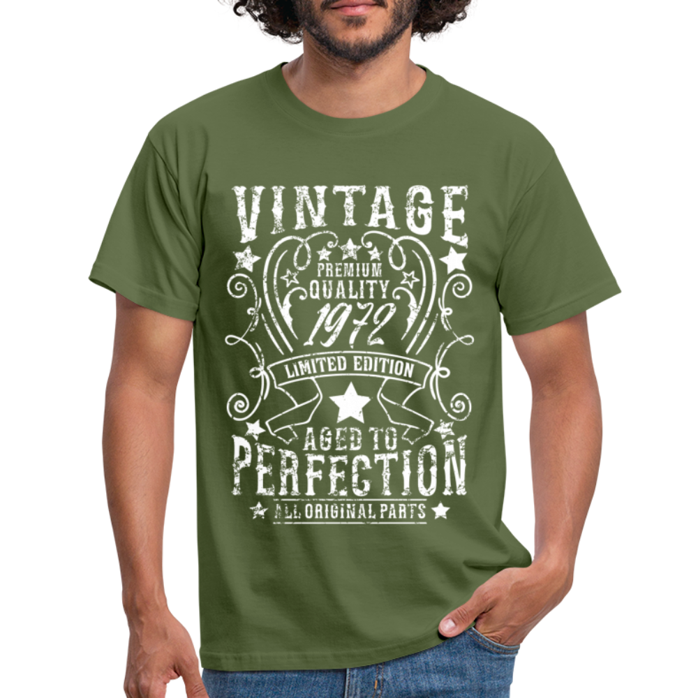 50. Geburtstag Vintage Style Geboren 1972 Männer Geschenk T-Shirt - military green