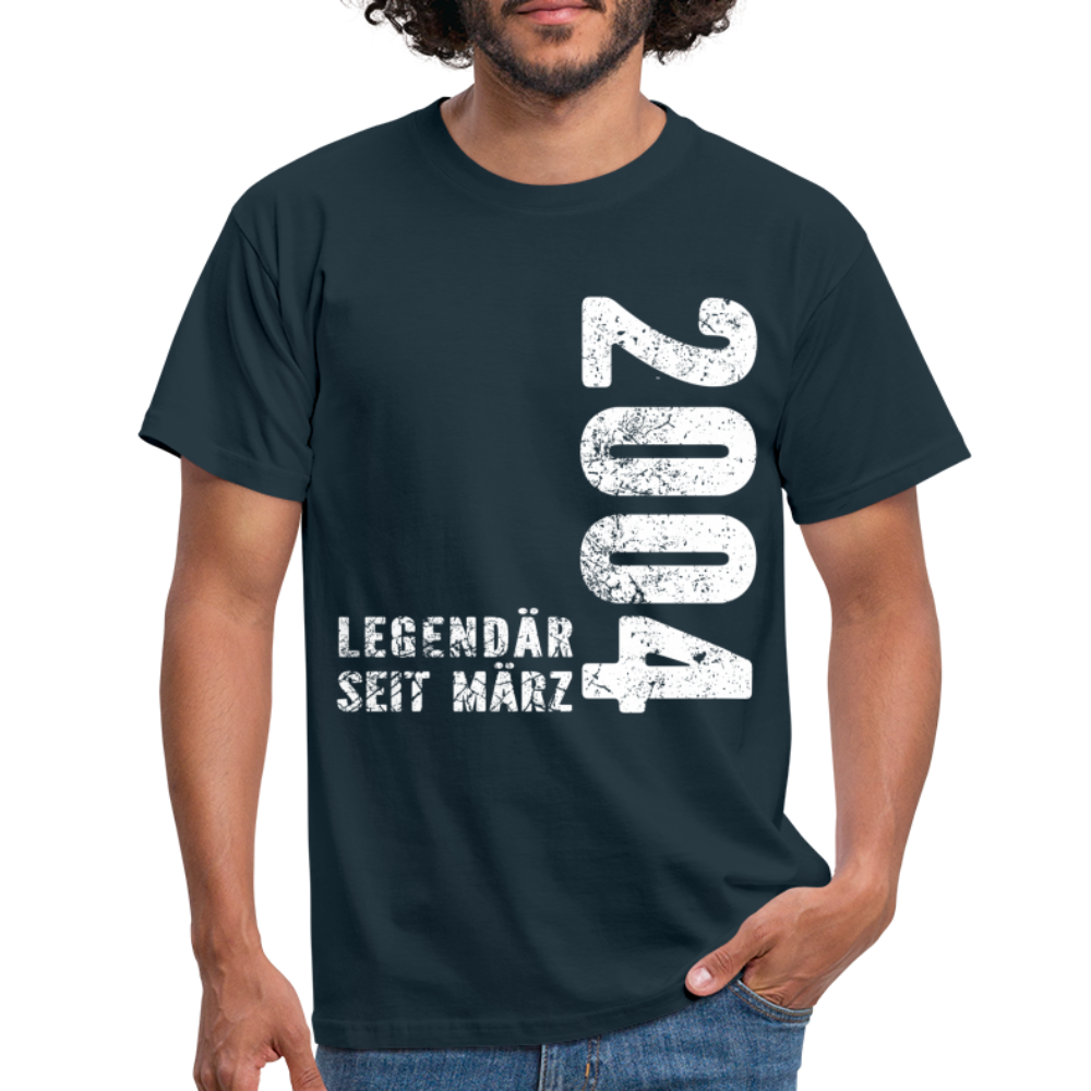 18. Geburtstag Legendär seit 2004 Geschenk Männer T-Shirt - navy