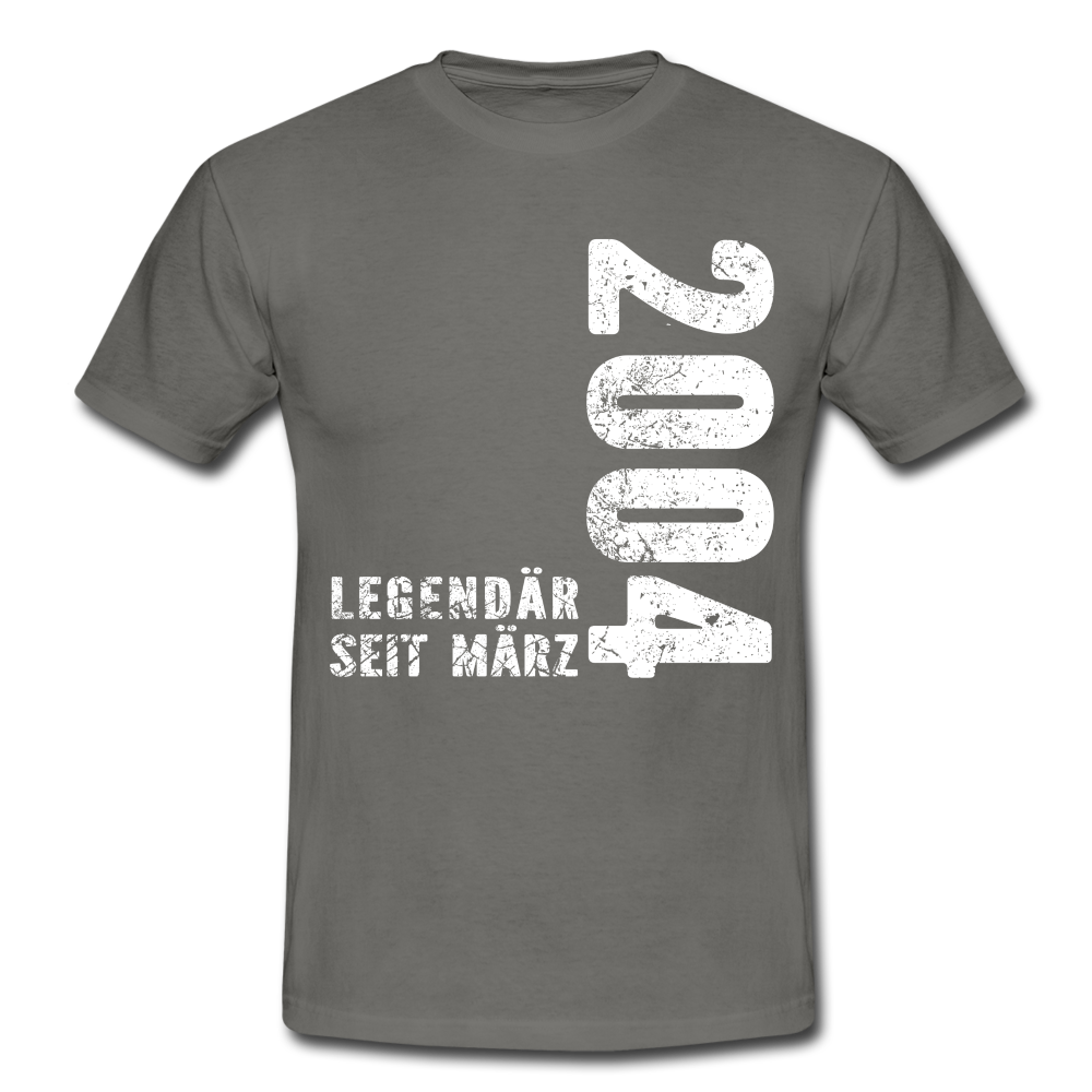 18. Geburtstag Legendär seit 2004 Geschenk Männer T-Shirt - graphite grey