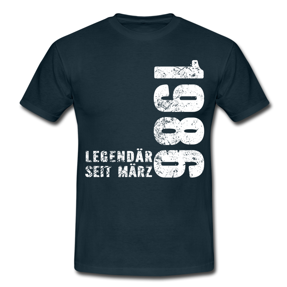 36. Geburtstag Legendär seit 1986 Geschenk Männer T-Shirt - navy