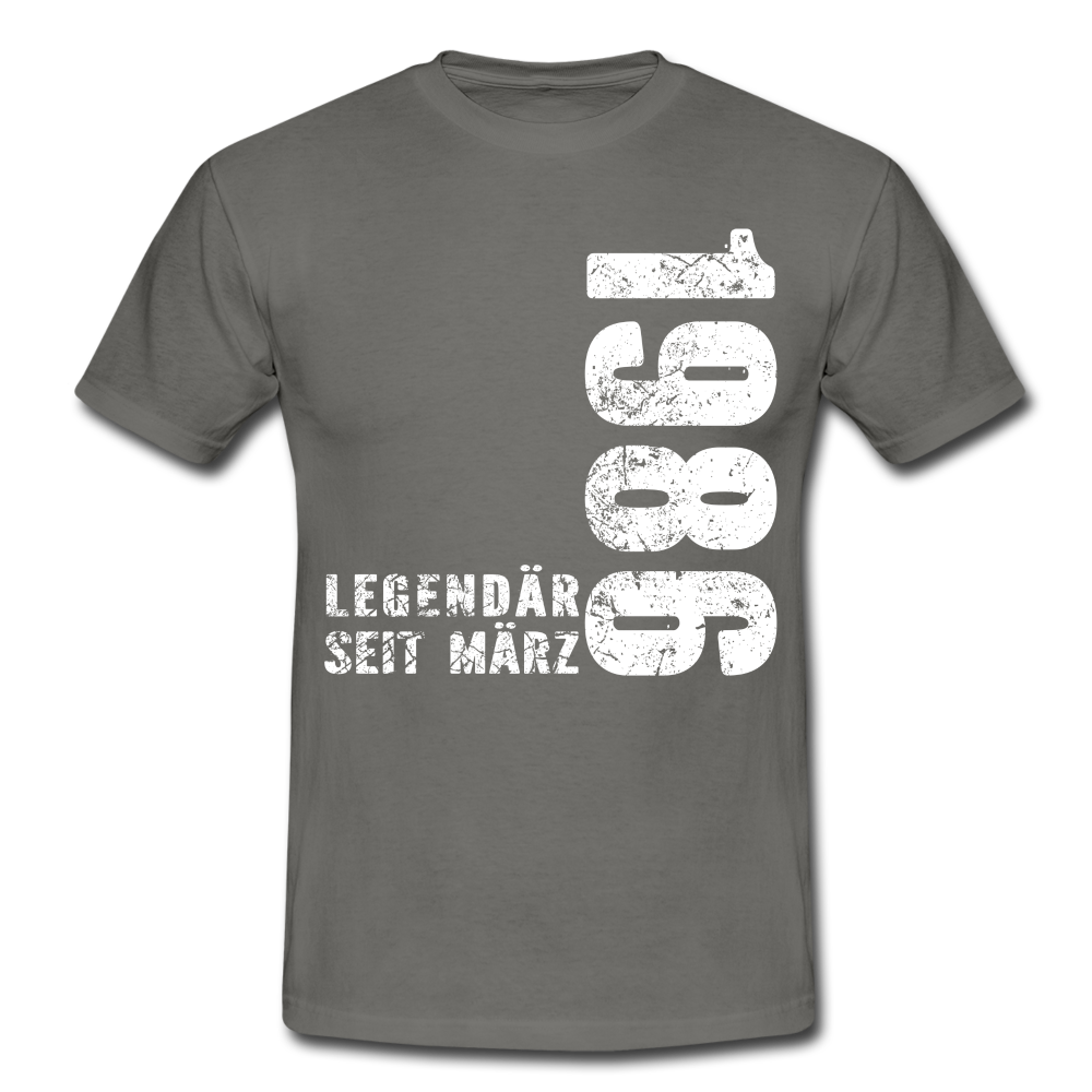 36. Geburtstag Legendär seit 1986 Geschenk Männer T-Shirt - graphite grey