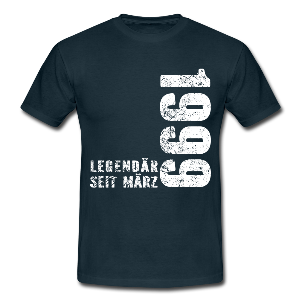 23. Geburtstag Legendär seit 1999 Geschenk Männer T-Shirt - navy