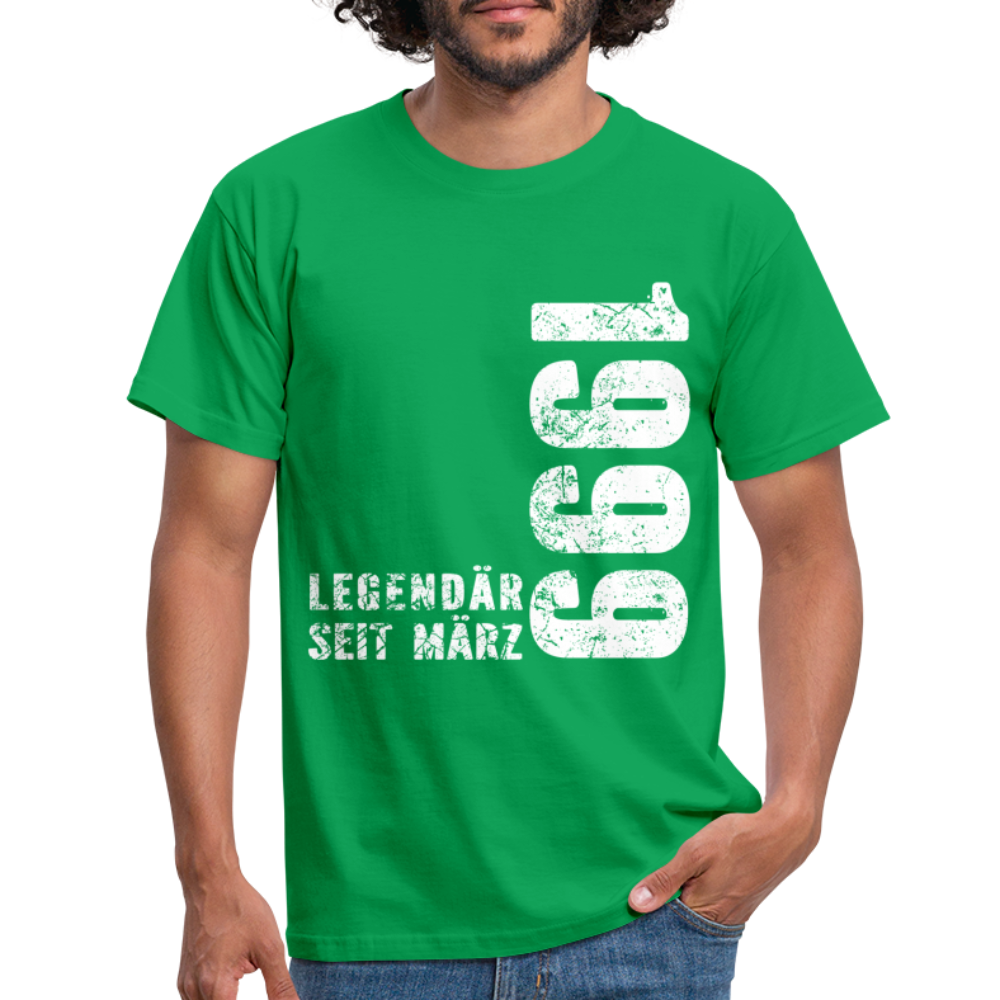 23. Geburtstag Legendär seit 1999 Geschenk Männer T-Shirt - kelly green