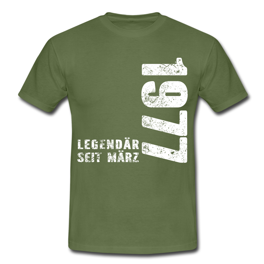 45. Geburtstag Legendär seit 1977 Geschenk Männer T-Shirt - military green