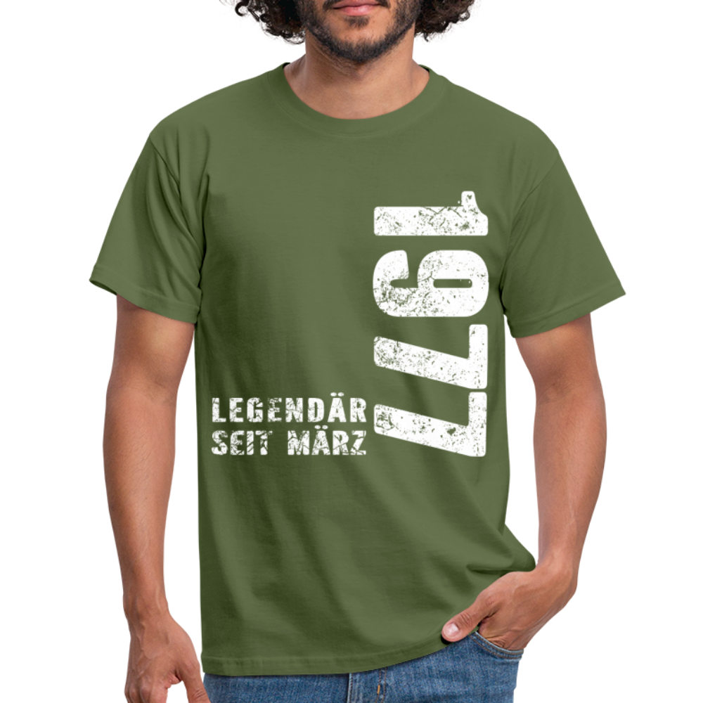 45. Geburtstag Legendär seit 1977 Geschenk Männer T-Shirt - military green