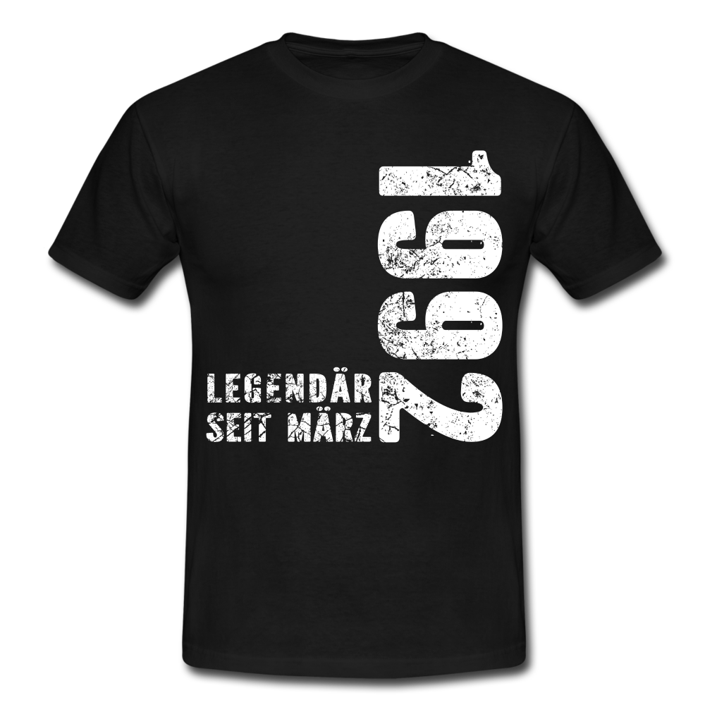 30. Geburtstag Legendär seit 1992 Geschenk Männer T-Shirt - black