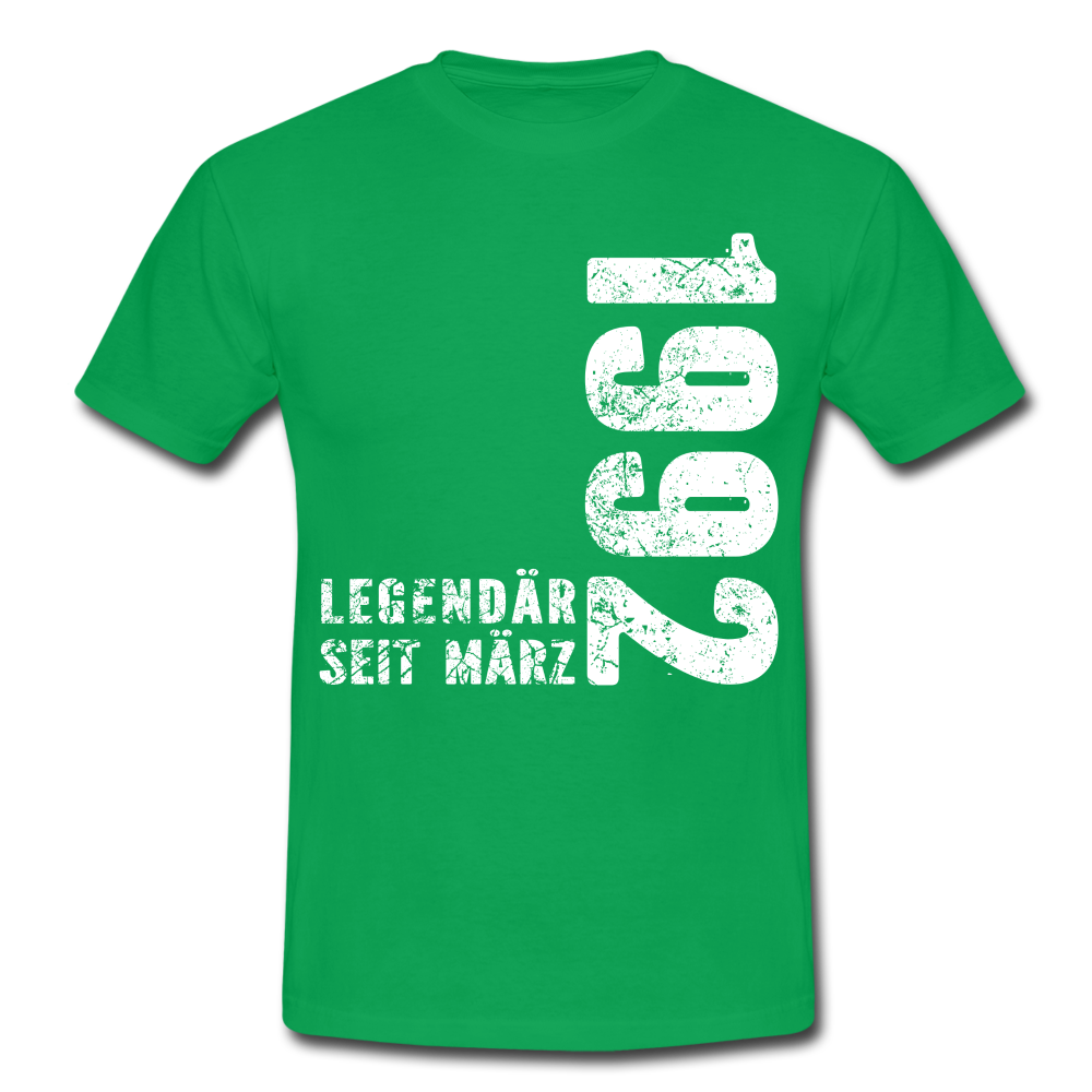 30. Geburtstag Legendär seit 1992 Geschenk Männer T-Shirt - kelly green