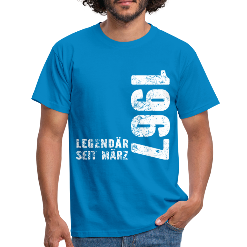 55. Geburtstag Legendär seit 1967 Geschenk Männer T-Shirt - royal blue