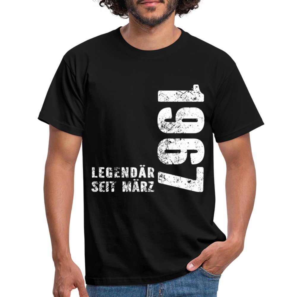 55. Geburtstag Legendär seit 1967 Geschenk Männer T-Shirt - black