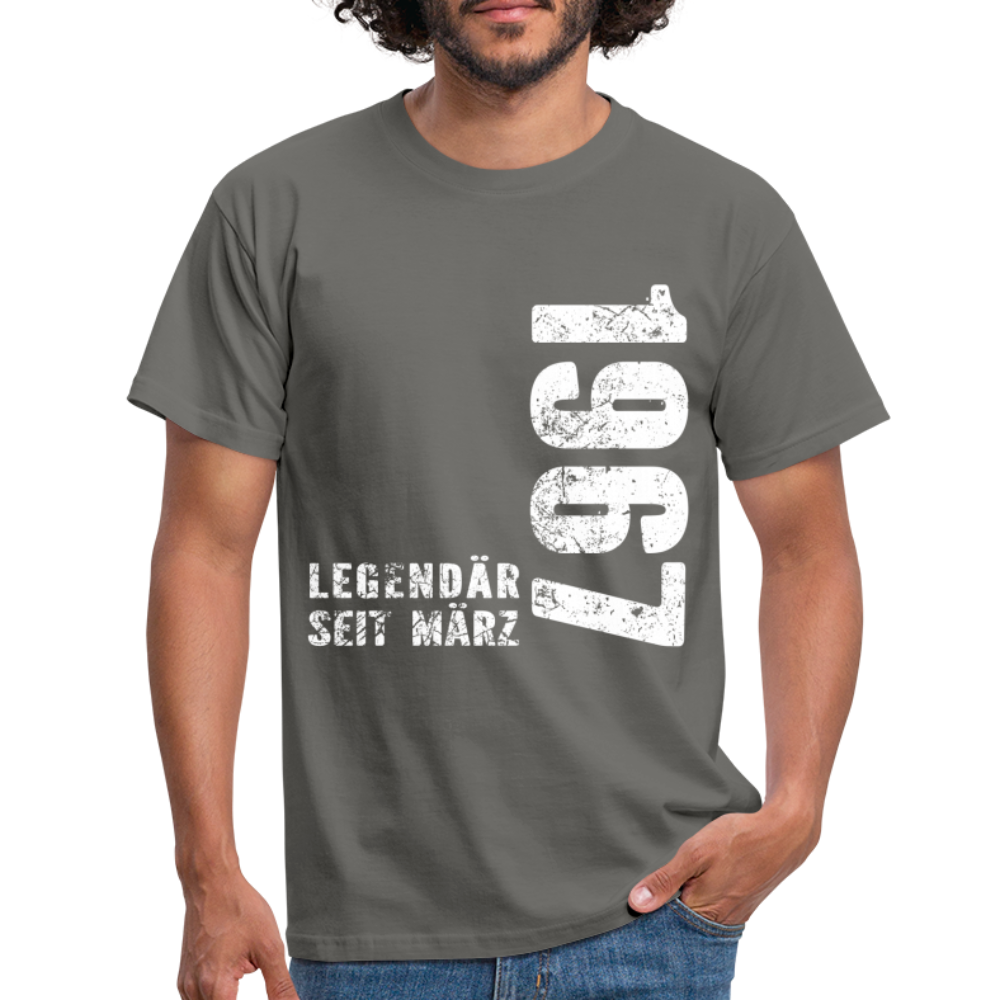 55. Geburtstag Legendär seit 1967 Geschenk Männer T-Shirt - graphite grey