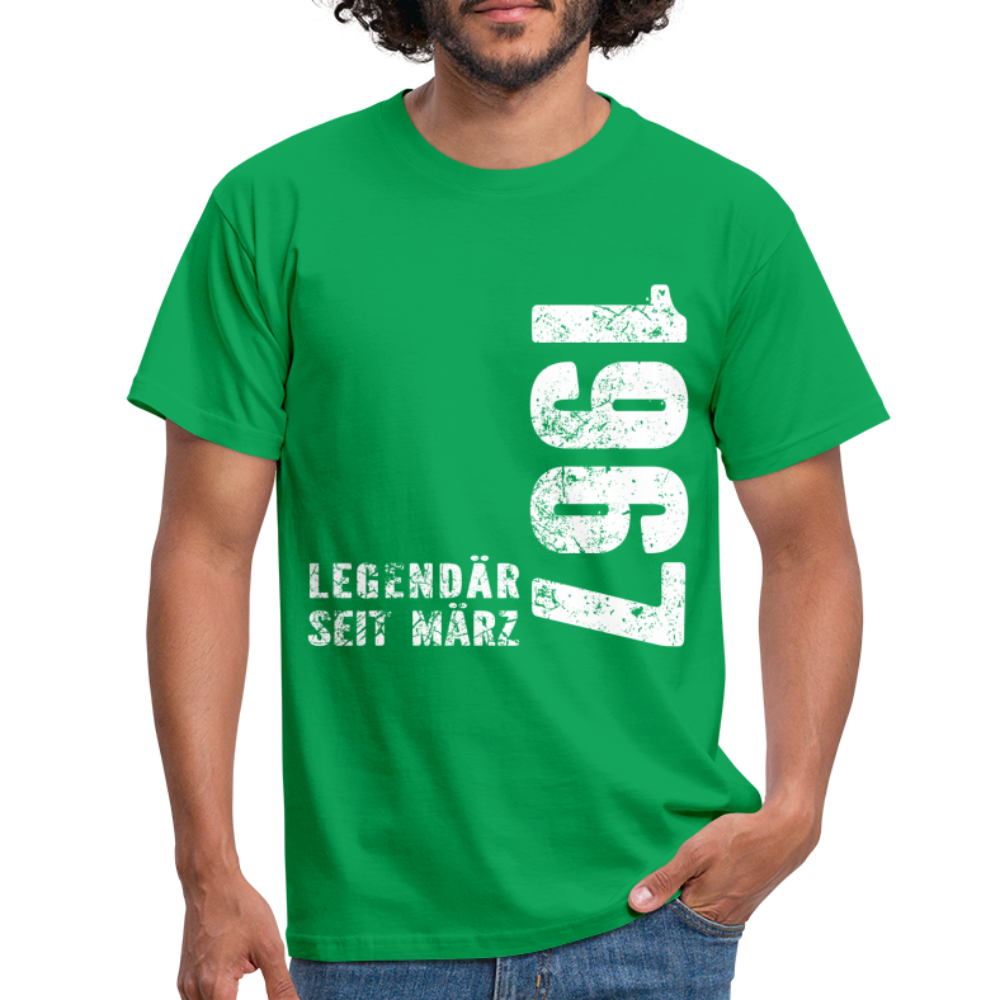 55. Geburtstag Legendär seit 1967 Geschenk Männer T-Shirt - kelly green