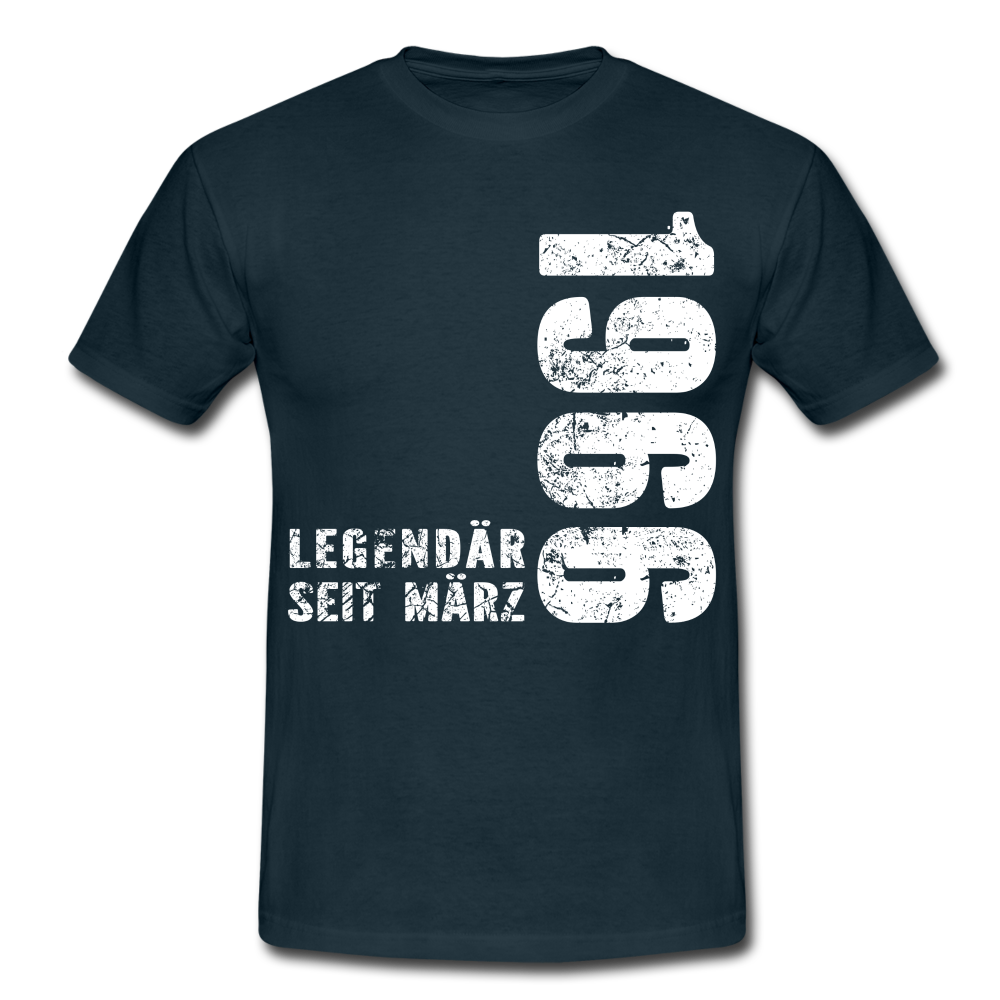 56. Geburtstag Legendär seit 1966 Geschenk Männer T-Shirt - navy